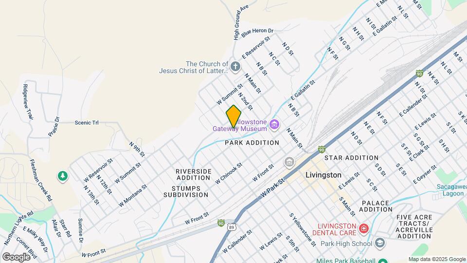 514 N Yellowstone St Map and Location Details