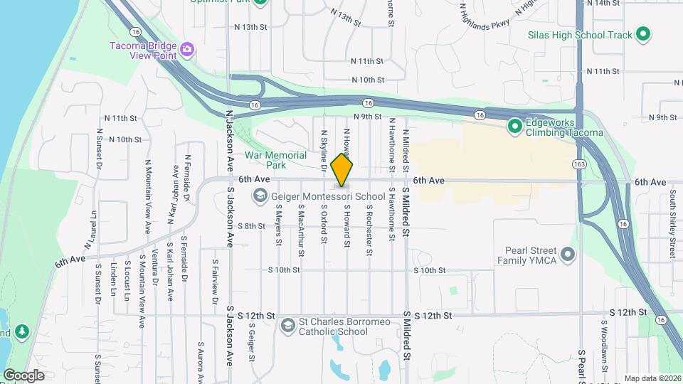 612 S Howard St Map and Location Details