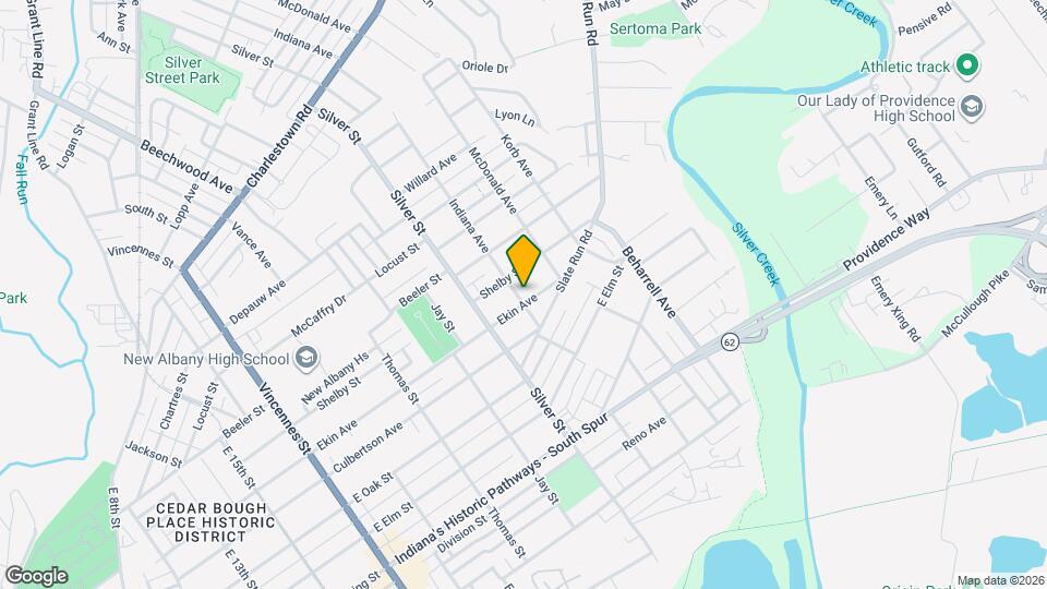 2201 Ekin Ave Mapa y Detalles de la Ubicación