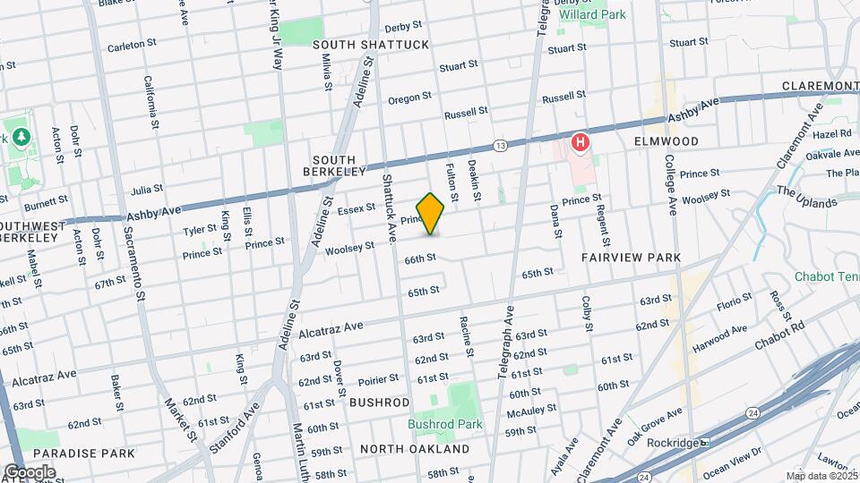 2140 Woolsey St Map and Location Details