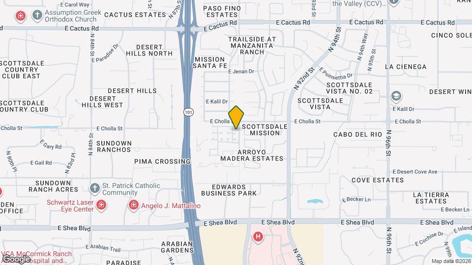 11233 N 89th Way, Unit 750 Map and Location Details