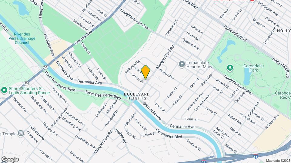 7417 Morganford Rd Map and Location Details