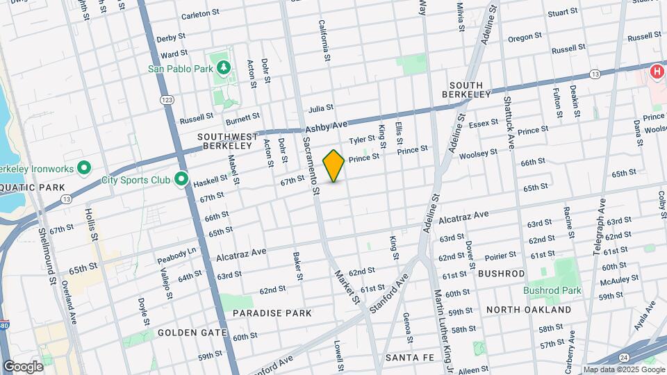 1528 Woolsey St Mapa y Detalles de la Ubicación