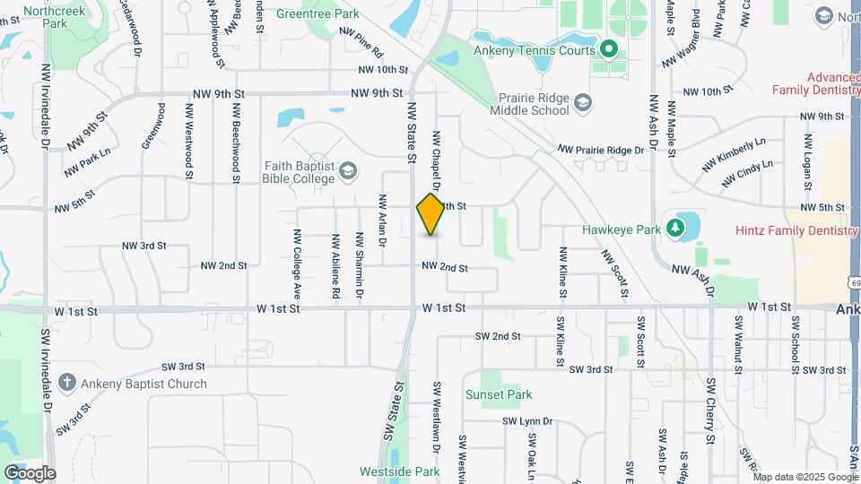 214 NW Chapel Dr-Unit -1 Map and Location Details