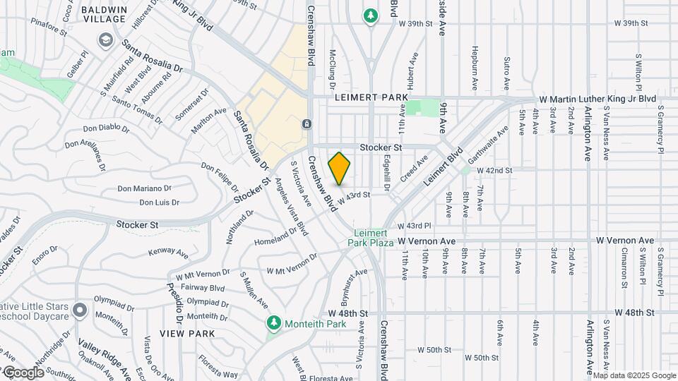 4281 McClung Dr Map and Location Details