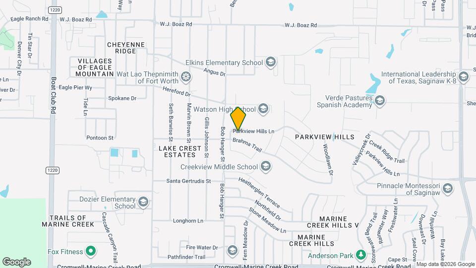 5829 Parkview Hills Ln Mapa y Detalles de la Ubicación