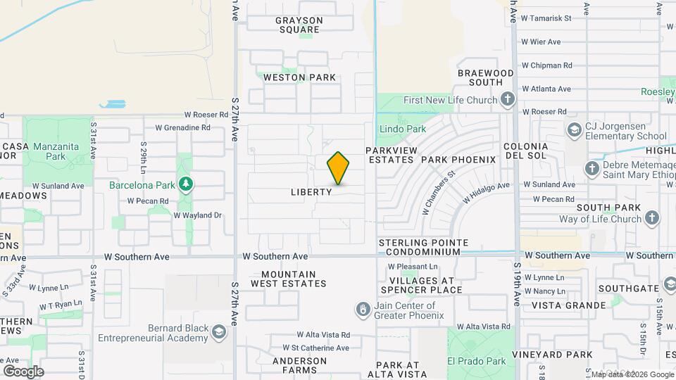 2413 W Sunland Ave Mapa y Detalles de la Ubicación