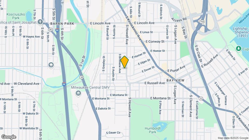 2571-2573-2573 S Howell Ave Map and Location Details