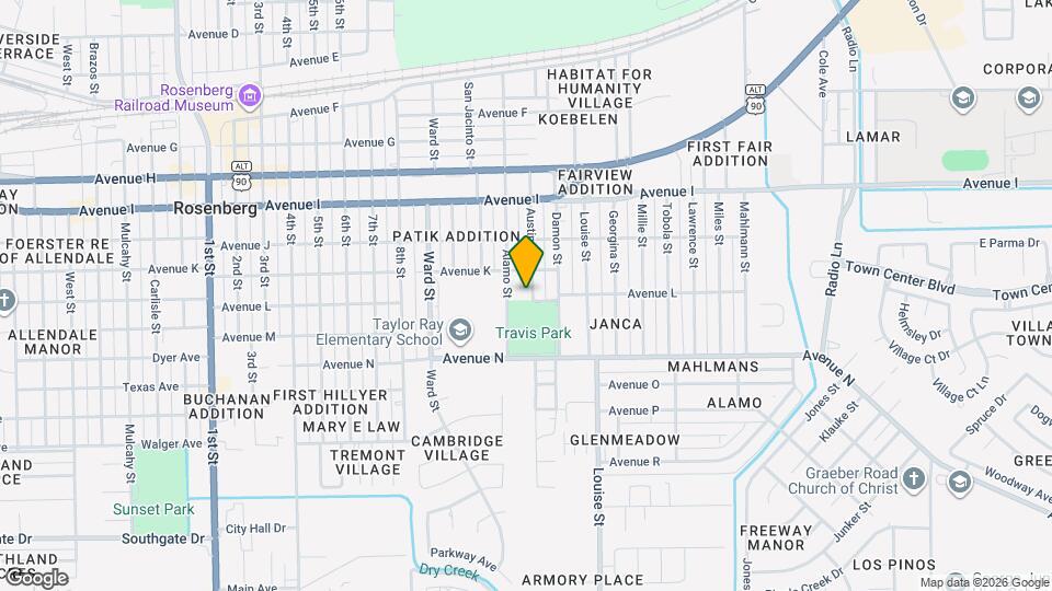 1320 Austin St Map and Location Details