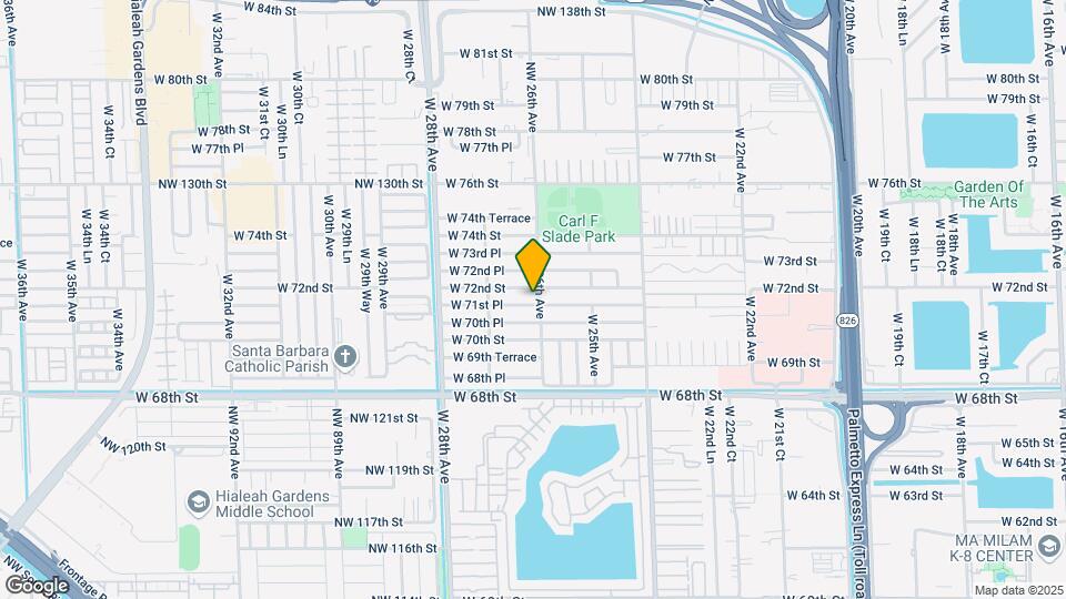 2605 W 71st Pl Map and Location Details