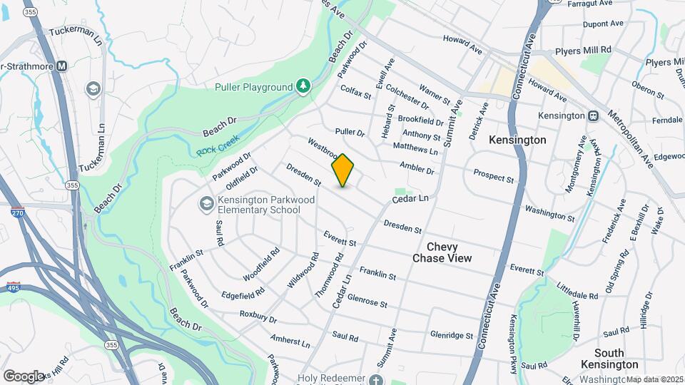 4401 Dresden St Map and Location Details