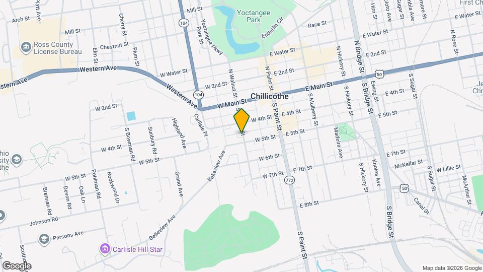 92 S Walnut St Map and Location Details