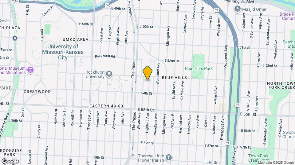 5316 Highland Ave Map and Location Details