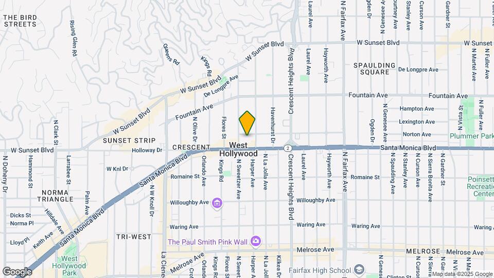 8264 Norton Ave Map and Location Details