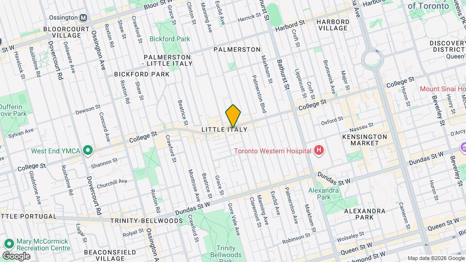 579 College St Map and Location Details