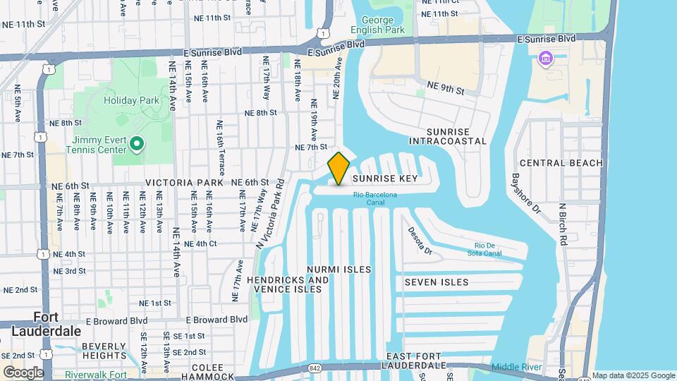2000 Sunrise Key Blvd Map and Location Details