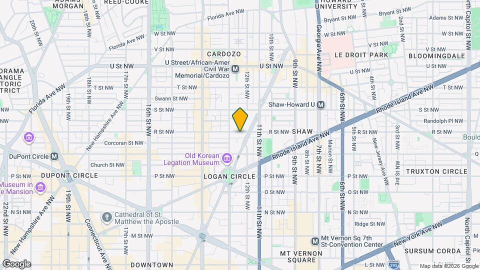 1210 R St NW Mapa y Detalles de la Ubicación