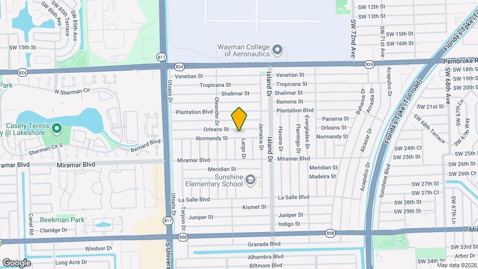 7809 Normandy St Map and Location Details