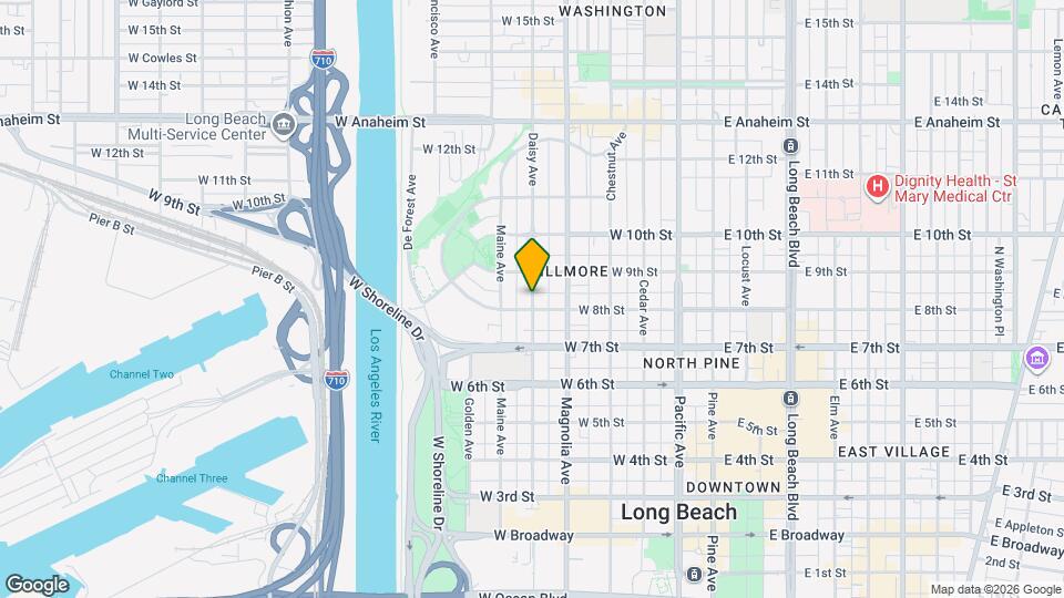 816 Daisy Ave, Unit 1 Map and Location Details