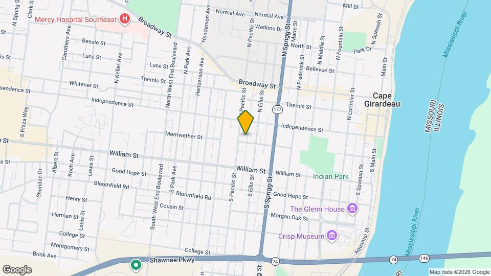 820 Merriwether St, Unit 820-B Map and Location Details