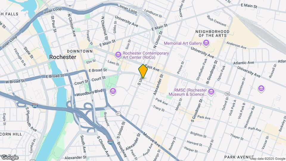 36 S Union St Map and Location Details