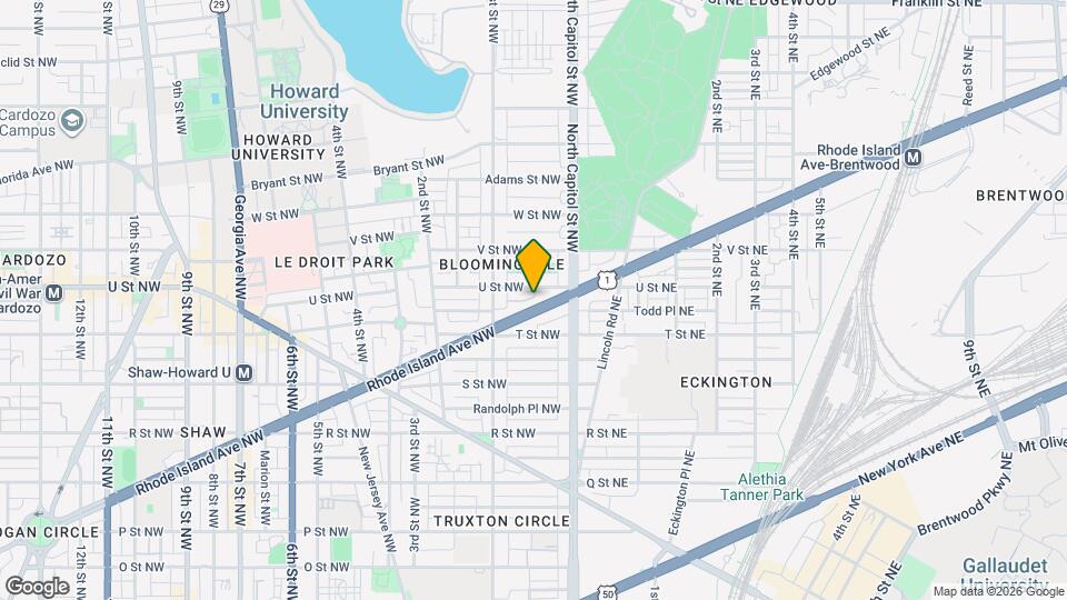 37 Rhode Island Ave NW Map and Location Details