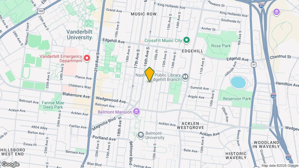 1507 Villa Pl, Unit Apt B Map and Location Details