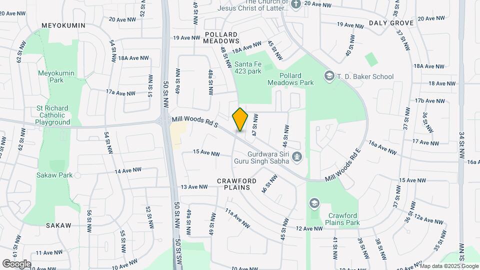 4726 Mill Woods Road South NW Map and Location Details