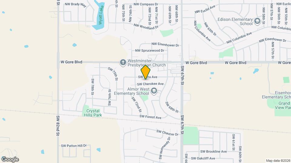 6927 SW Cherokee Ave Map and Location Details