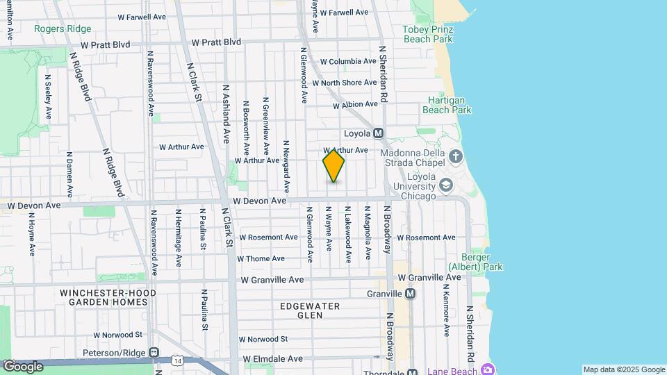 6417 N Wayne Ave Map and Location Details