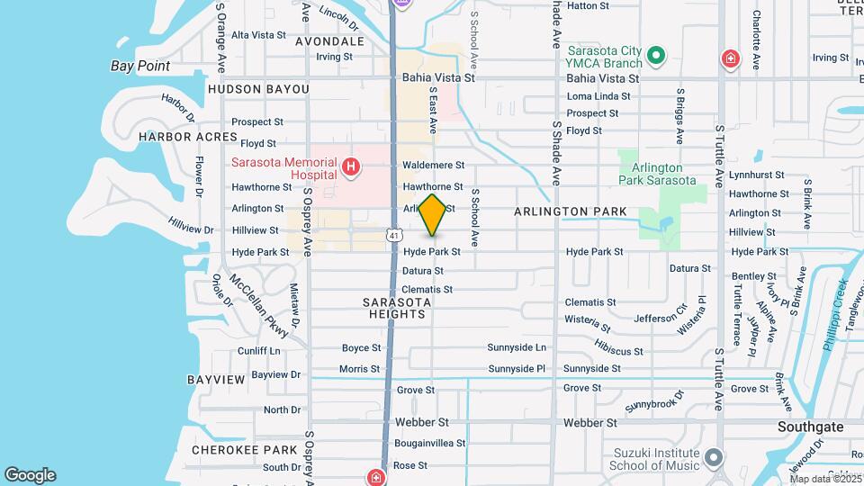 1980 S East Ave Map and Location Details