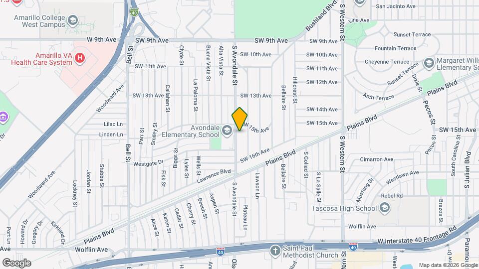1507 S Avondale St Mapa y Detalles de la Ubicación