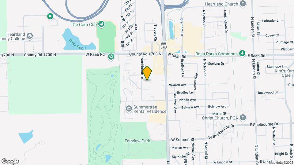 1510 Northbrook Dr Map and Location Details