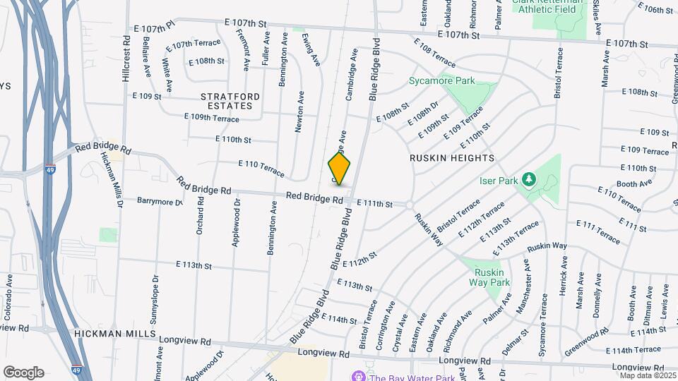 11020 Cambridge Ave Map and Location Details