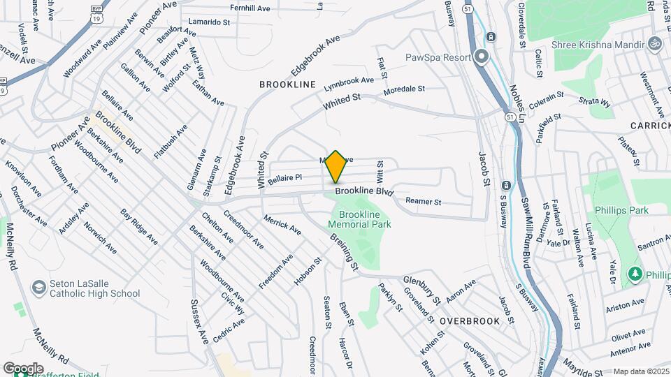1413 Brookline Blvd Map and Location Details