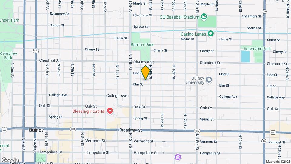 1321 Elm St Map and Location Details