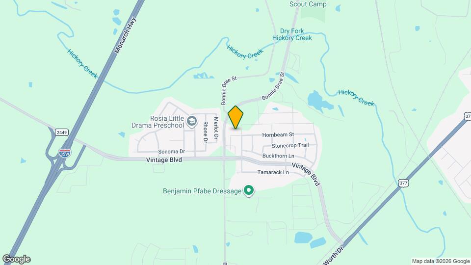 3508 Hornbeam St Map and Location Details