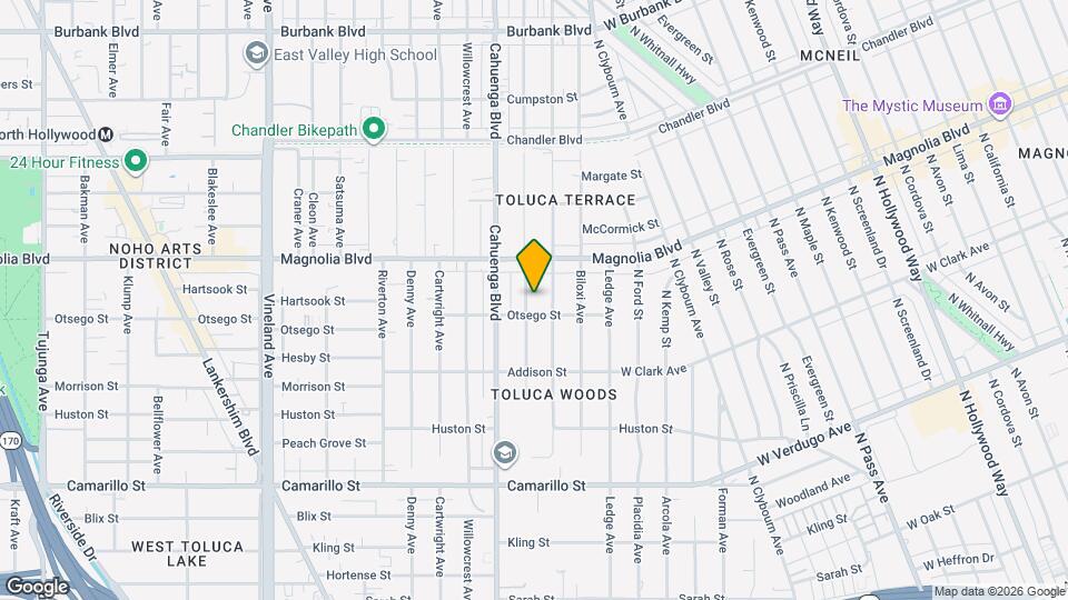 5112 Auckland Ave Map and Location Details