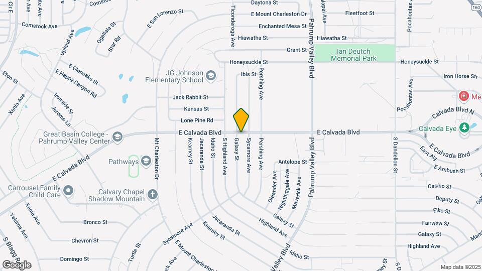 1013 E Calvada Blvd Map and Location Details
