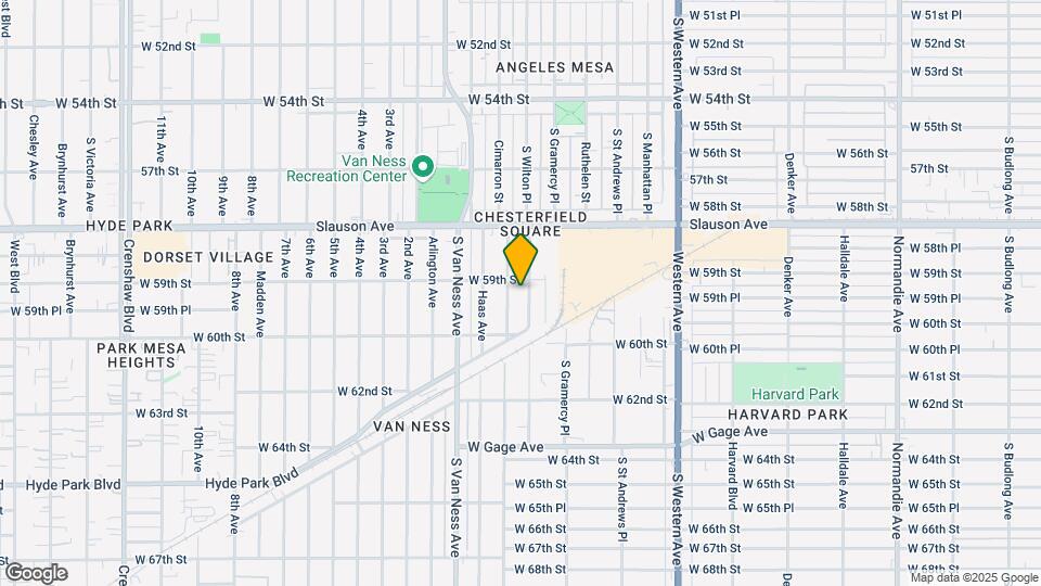 5911 S Wilton Pl Map and Location Details