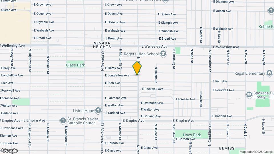 1328 E Longfellow Ave Map and Location Details