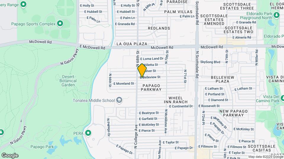 6813 E Belleview St Map and Location Details