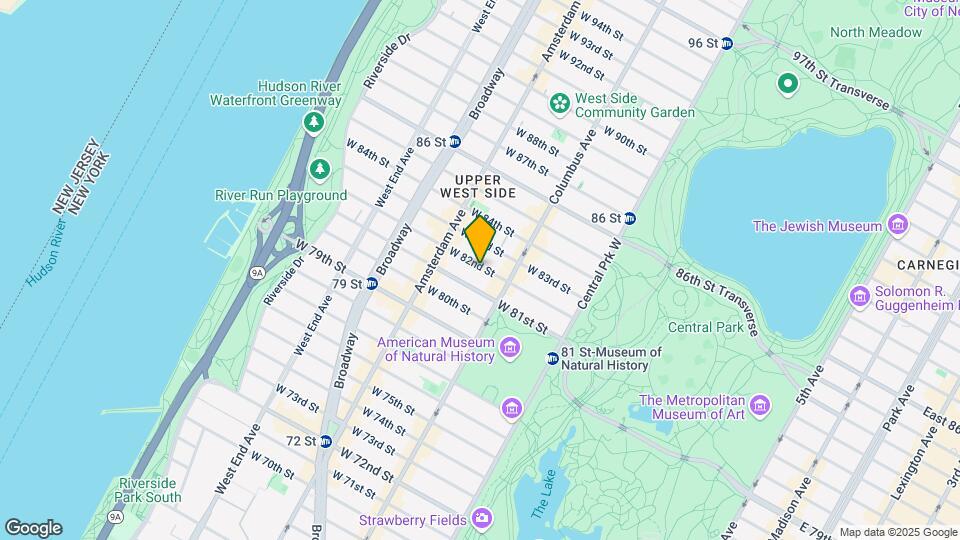 130 W 82nd St Map and Location Details