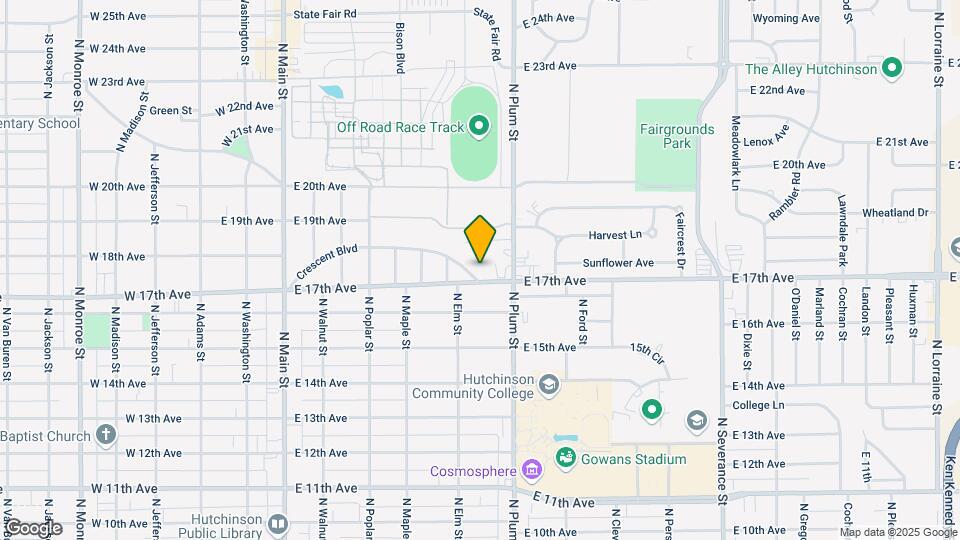414 Crescent Blvd Map and Location Details
