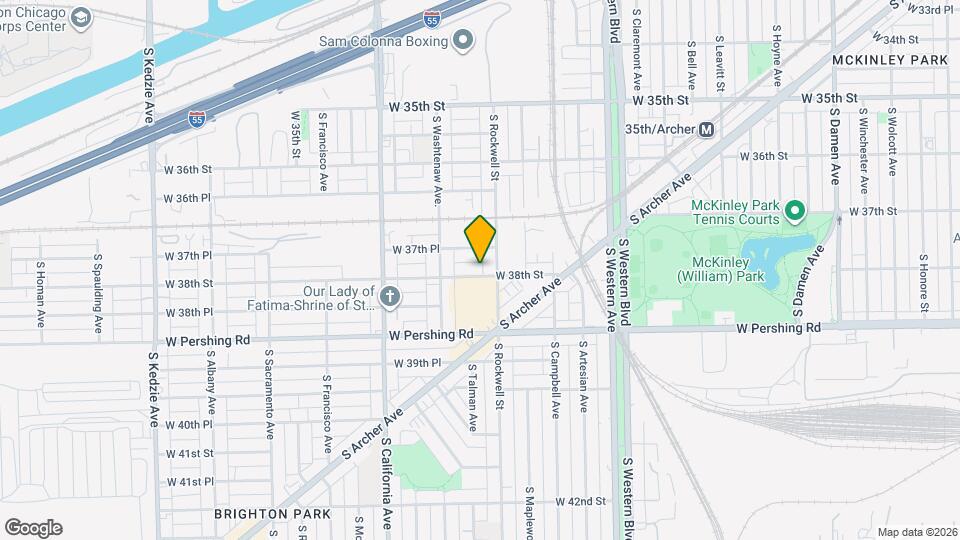 2610 W 38th St, Unit 2 Map and Location Details
