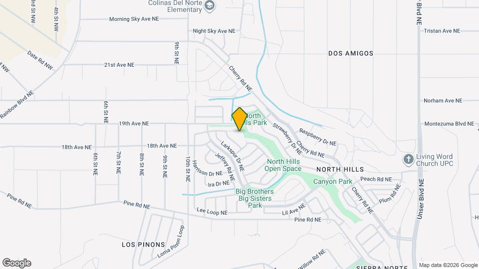 1340 Bellflower Dr NE Mapa y Detalles de la Ubicación