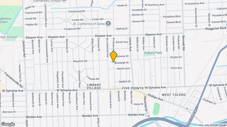 4225 N Haven Ave Map and Location Details