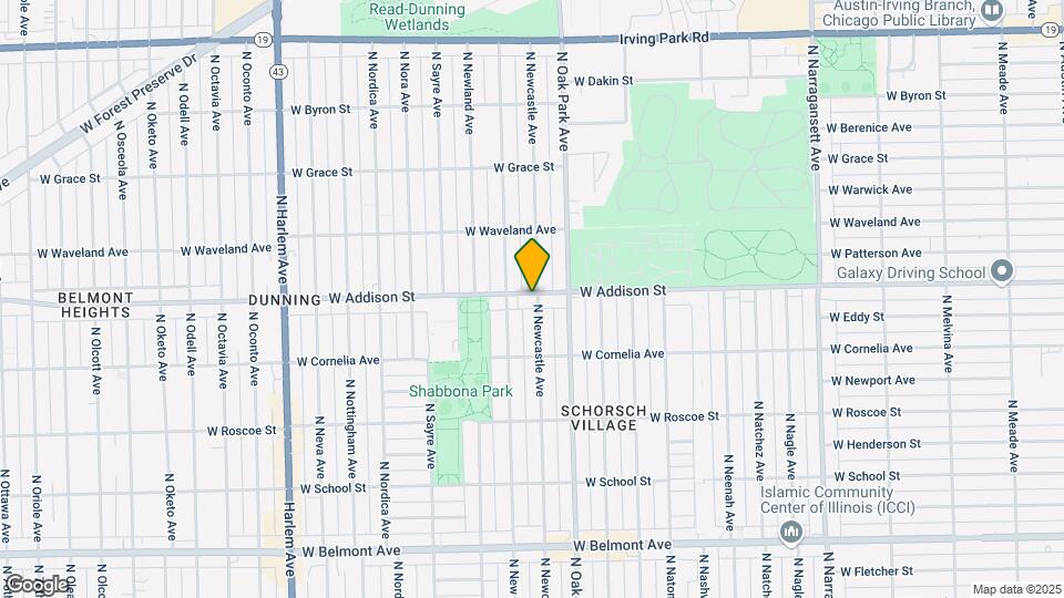 6835 W Addison St Map and Location Details