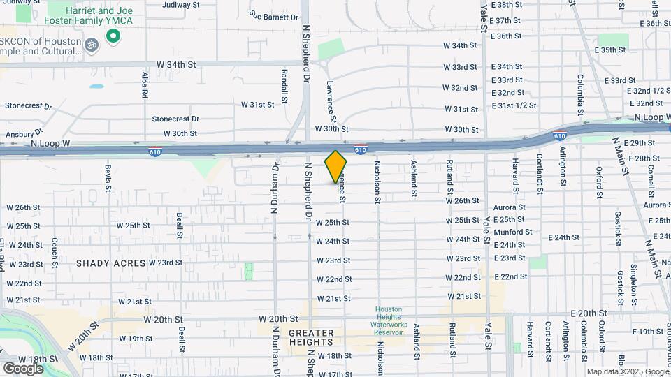 608 W 27th St Map and Location Details