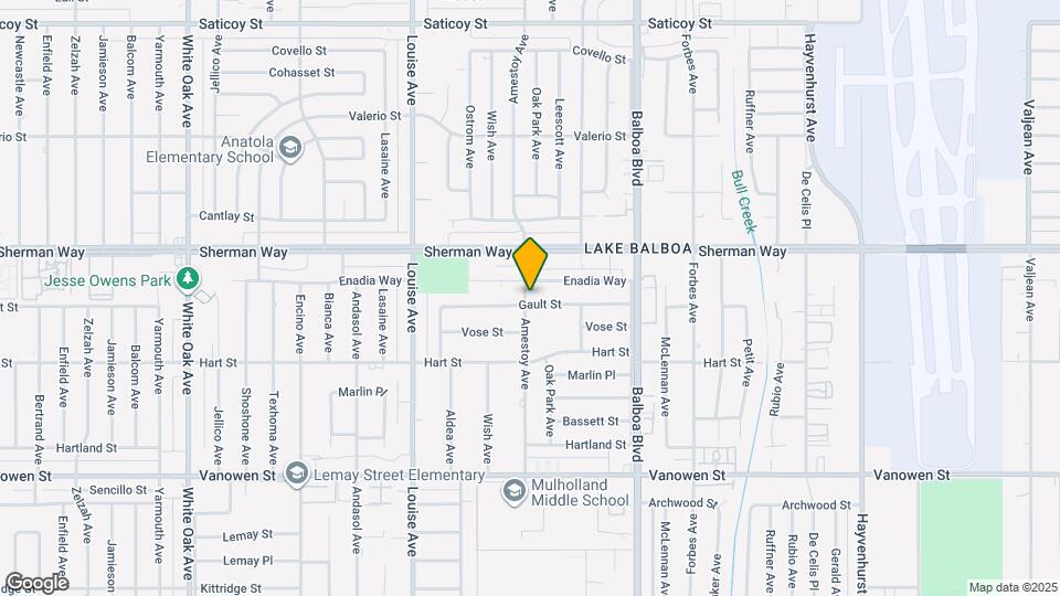 17055 Gault St Map and Location Details